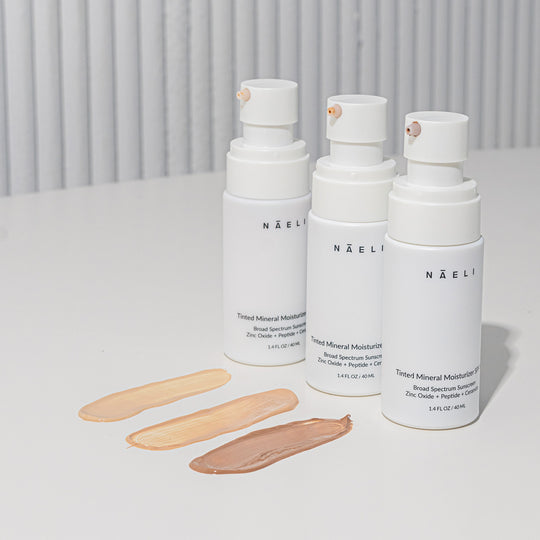 Tinted Mineral Face Moisturizer SPF 50 - Zinc Oxide, Peptide & Ceramide Complex
