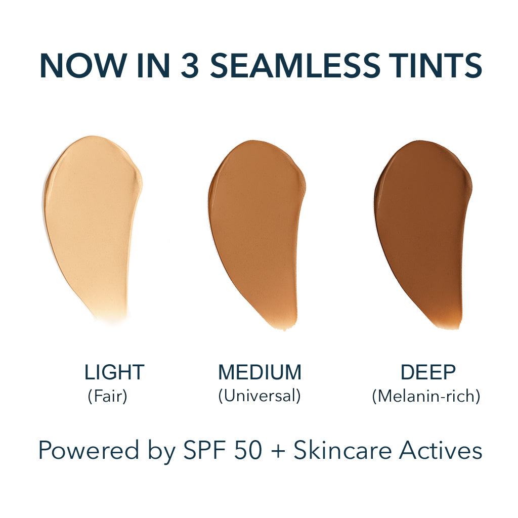 Tinted Mineral Face Moisturizer SPF 50 - Zinc Oxide, Peptide & Ceramide Complex