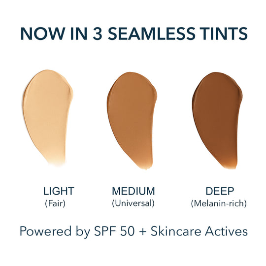 Tinted Mineral Face Moisturizer SPF 50 - Zinc Oxide, Peptide & Ceramide Complex